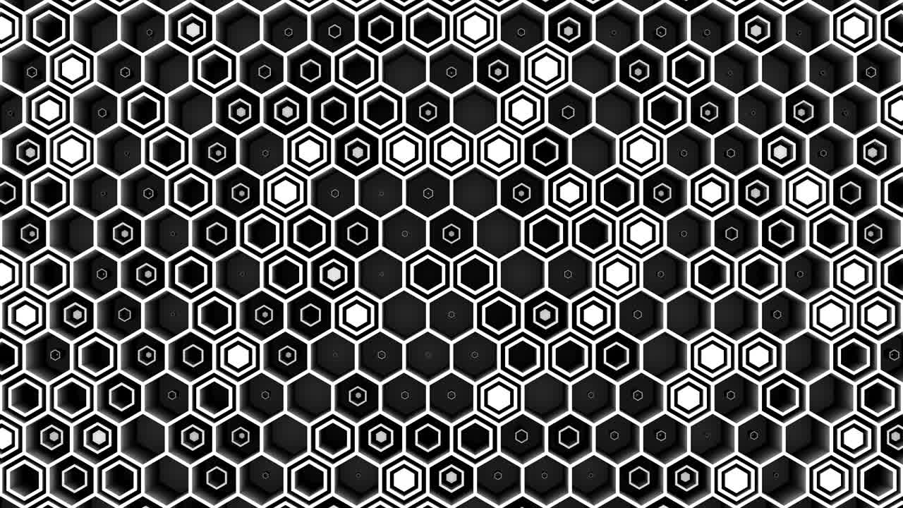 el fondo de los hexágonos