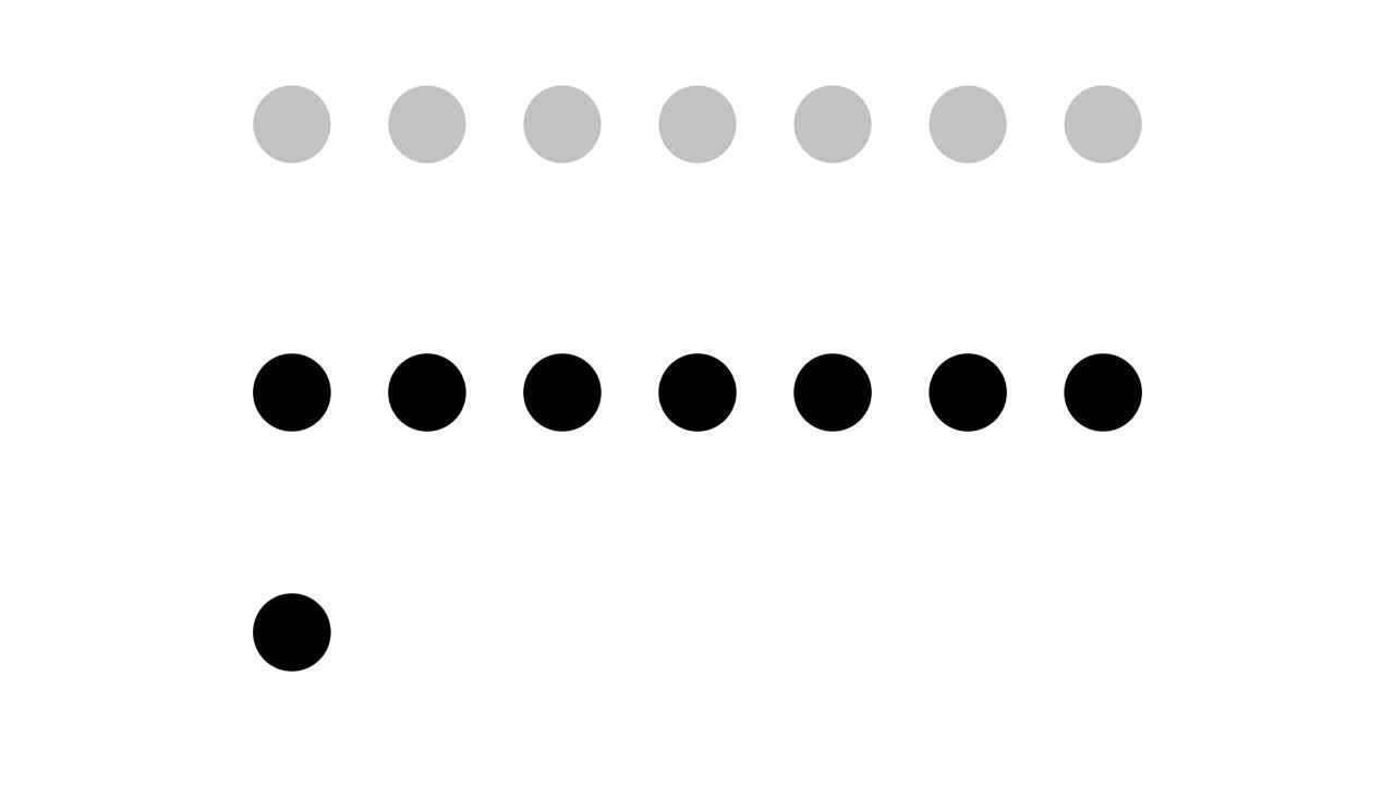 barra de carga de círculo moderno con matte alfa. animación 4k