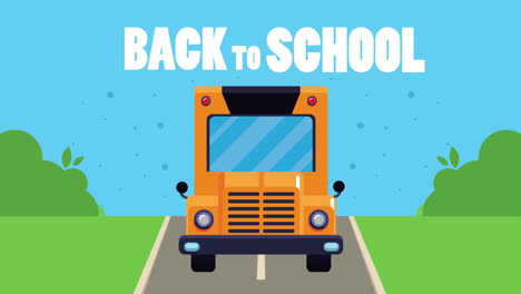back to school time with bus transport