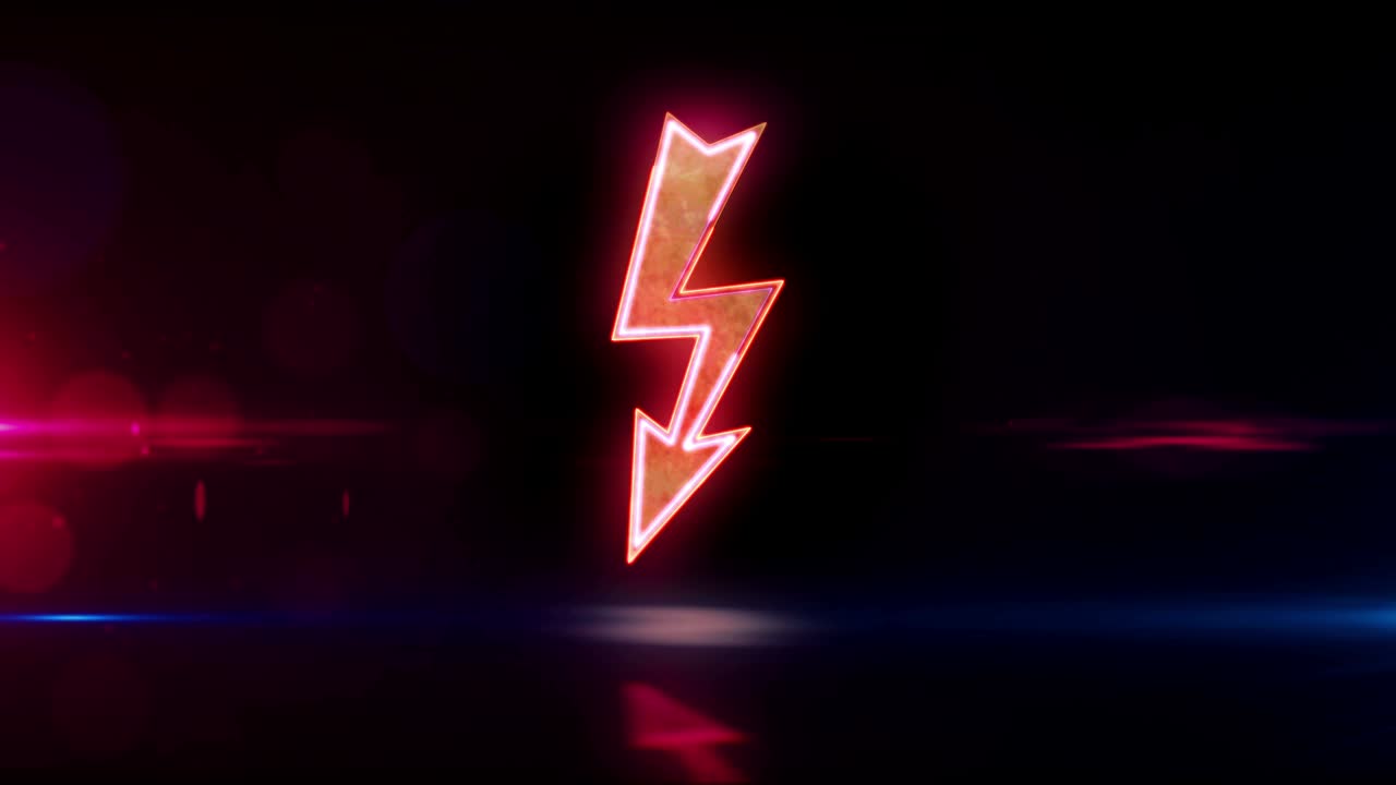 Biohazard symbol abstract loopable animation