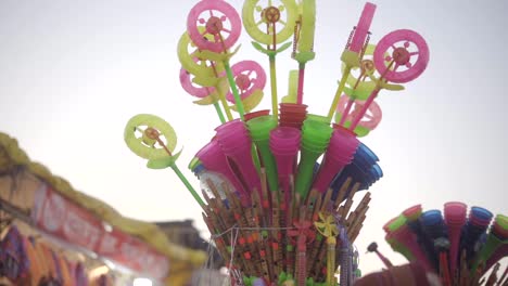 noisemaker trumpet horns closeup view