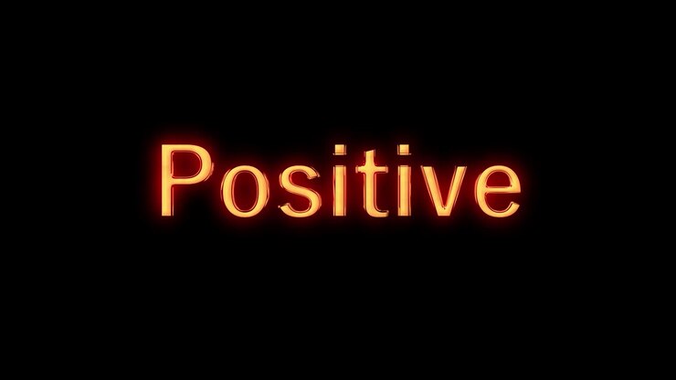 Positive text animation message motion graphics
