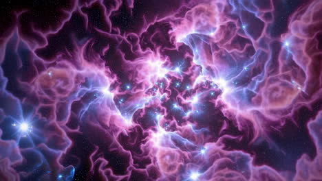 pink and purple nebula
