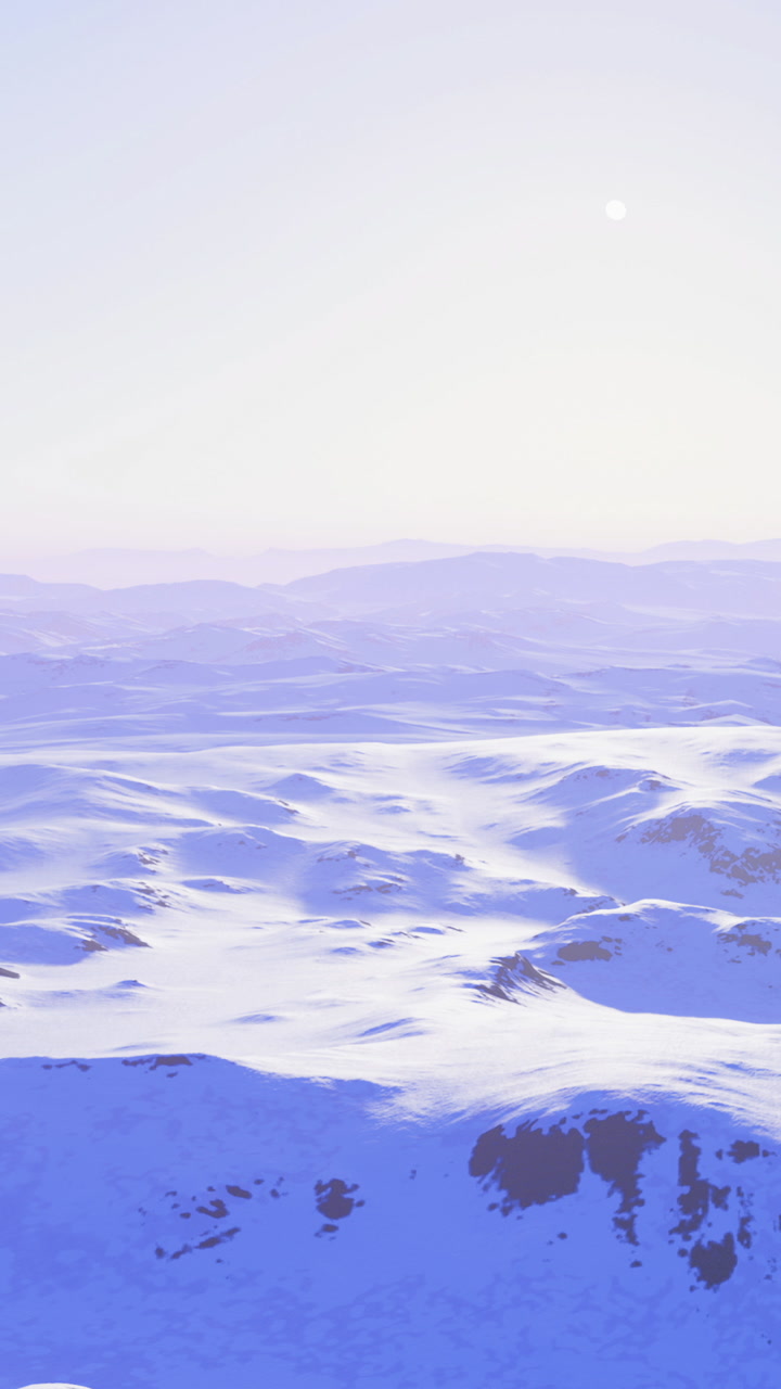 Vast snowy landscape embraces the tranquil beauty of winter horizons