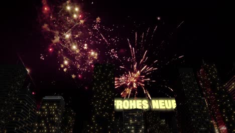 feliz año nuevo horizonte bucle 4k