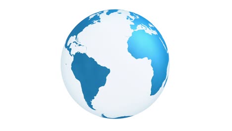 globo terrestre animación de video en 4k