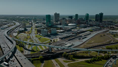 busy highway intersection bird eye aerial view