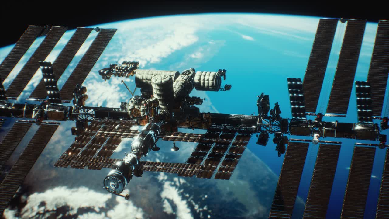 la estación espacial internacional. elementos de esta imagen proporcionados por la nasa