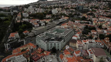 The-Vine-Hotel-In-La-Vie-In-Funchal-Cityscape,-Madeira-Islands,-Portugal