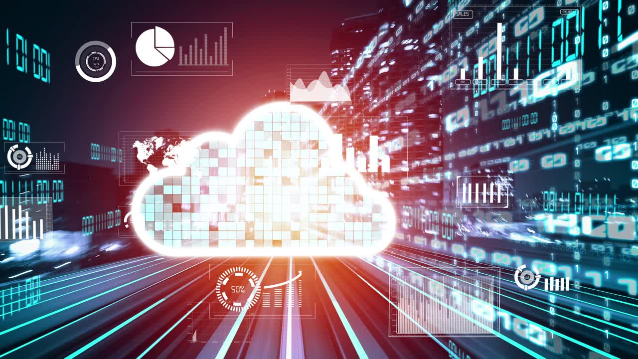 almacenamiento de datos en la nube y en línea con software de intercambio inteligente tácito