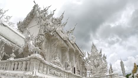 white temple building architecture in chiang rai thailand