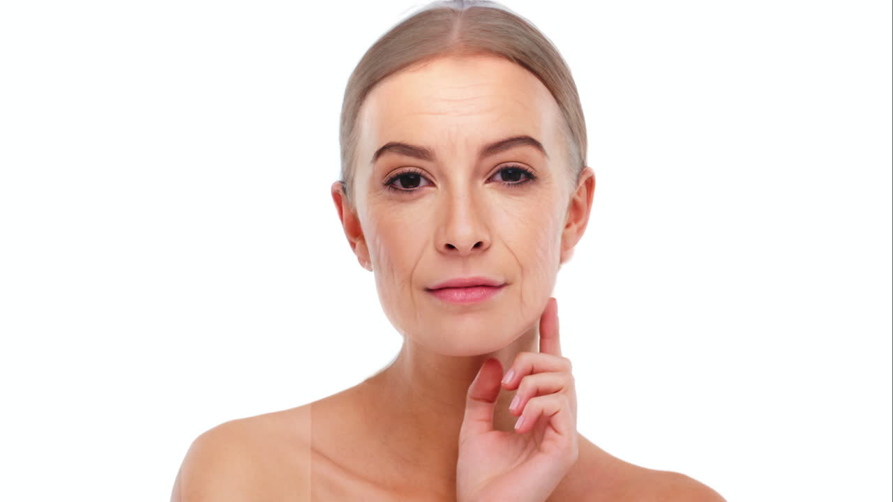 antes e depois do tratamento anti-envelhecimento