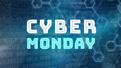 cyber lunes signo contra el fondo digital 4k