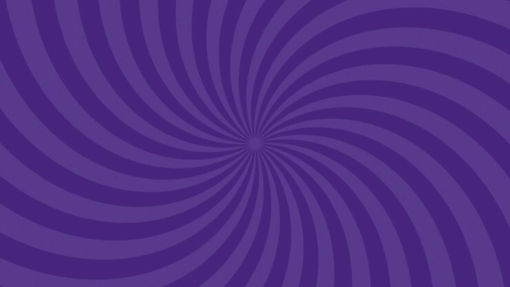 Curve purple radial lines spin around the center of a background.