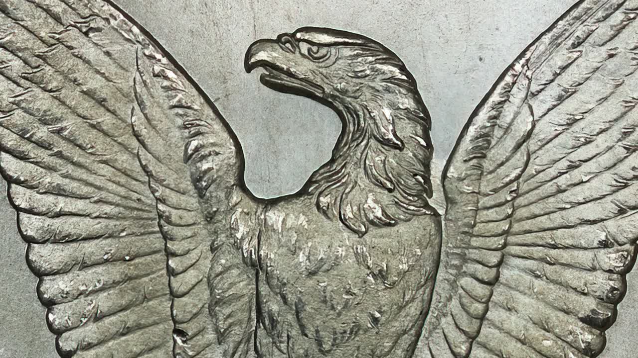 Morgan Dollar Silver Coin Close Up