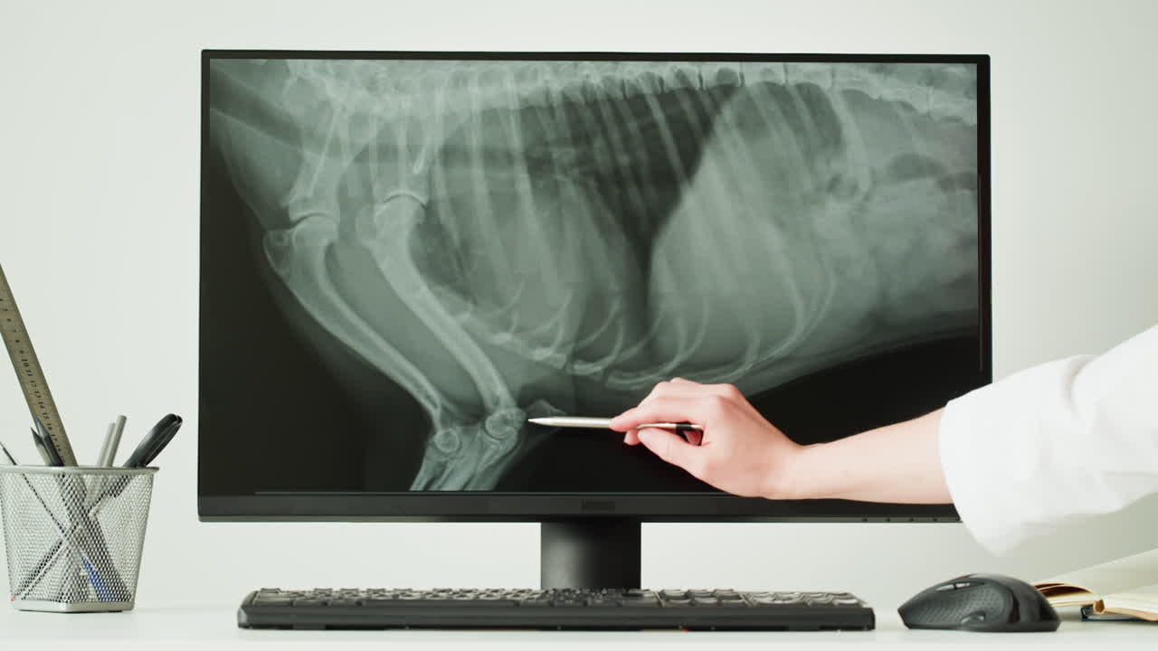 Veterinary X-Ray of a Dog