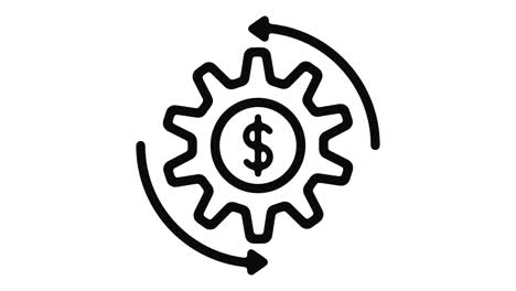 gráfico de movimiento de línea de economía