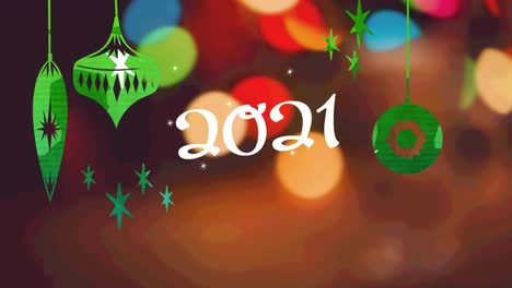 Animación-De-2021-Y-Adornos-Sobre-Adornos-Navideños.