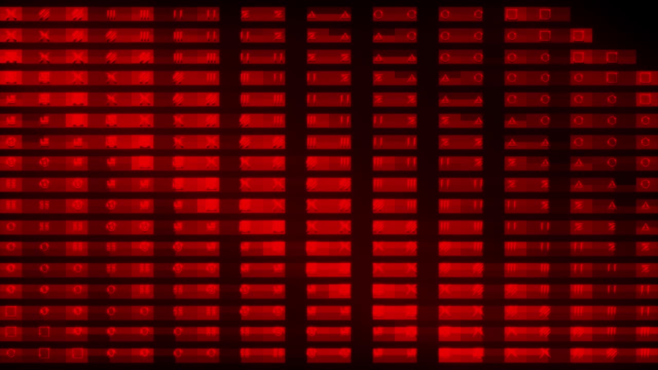 Abstract Geometric Patterns in Red