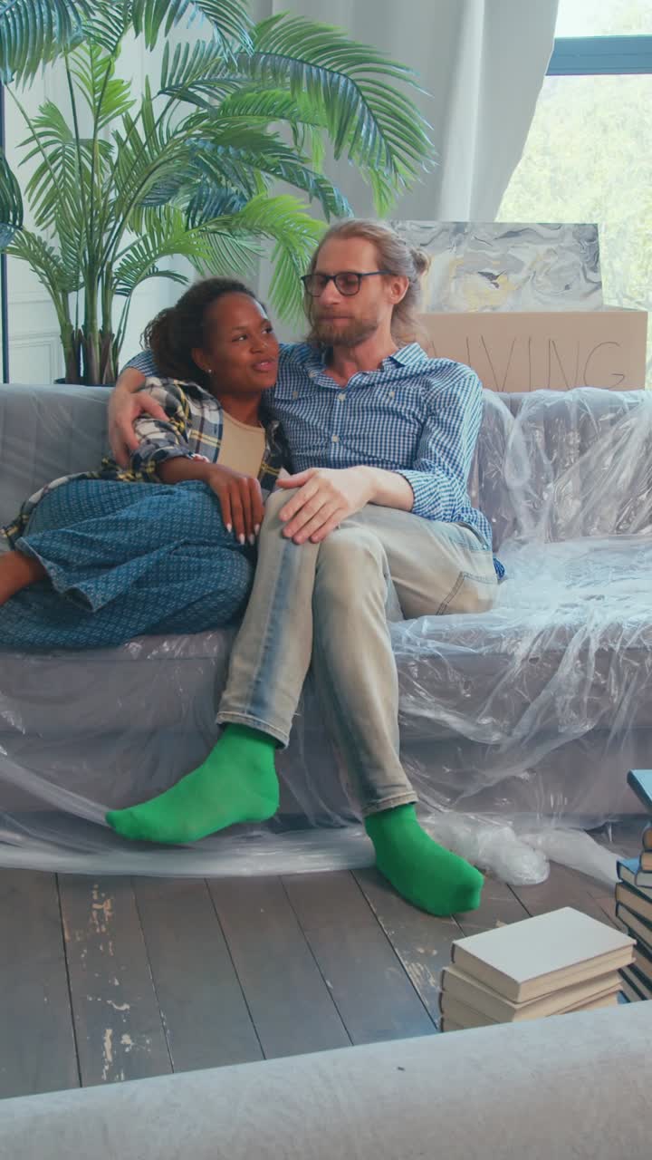 Moving into a new apartment with joy and laughter