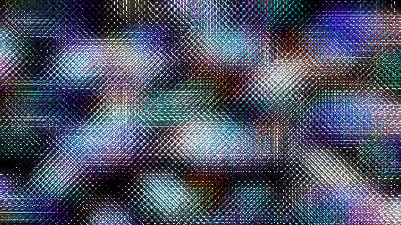 ondas con rayas puntos coloridos de luz brillando en el fondo