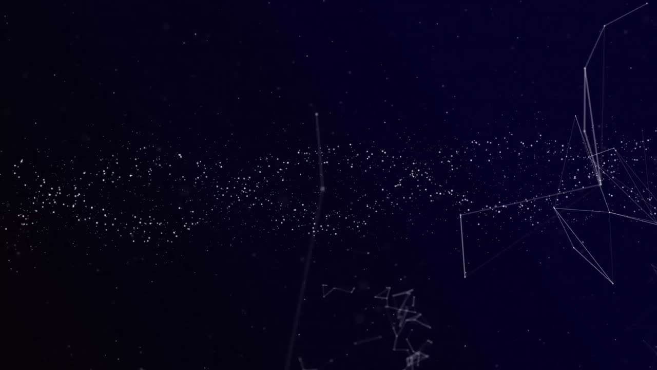 animación de la cadena de adn que gira sobre moléculas y red de conexiones