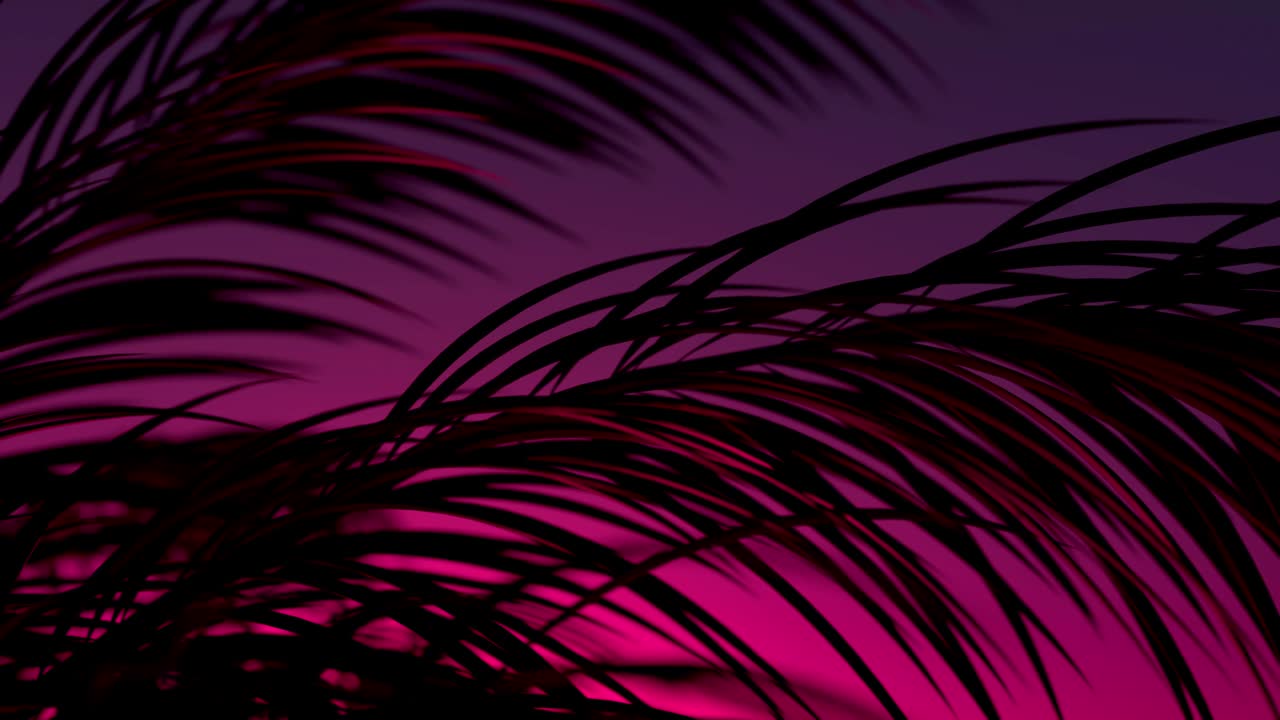 네온 나무 잎자루 배경