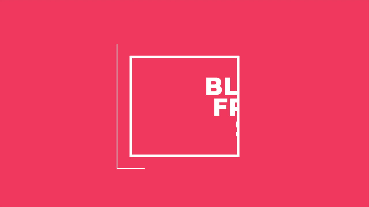 현대 블랙 프라이데이 판매 텍스트 프레임에 빨간 색상