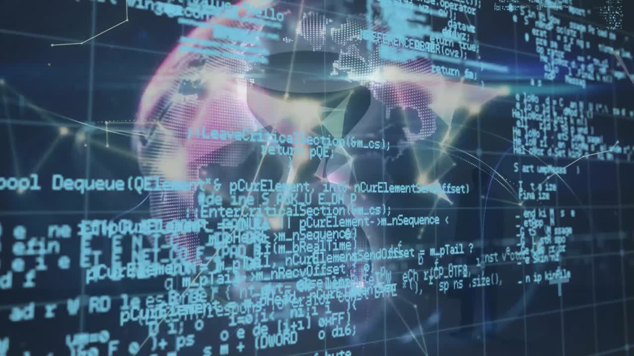 전 세계에 대한 연결과 모래시계의 애니메이션