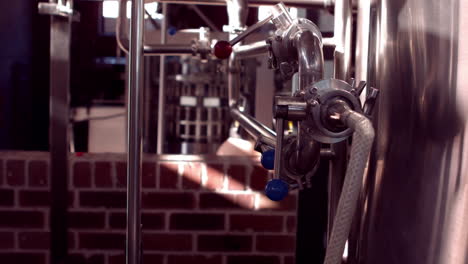 panning shot of brewery interior