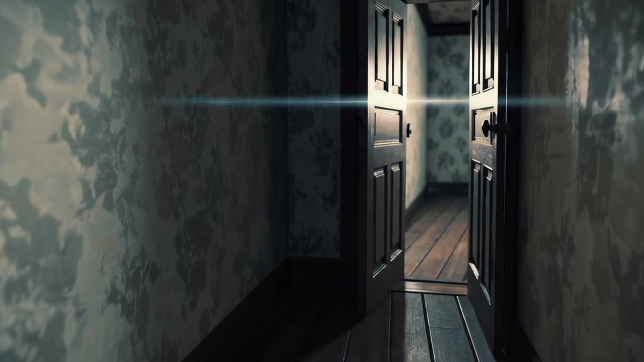 Mysterious Old House Hallway