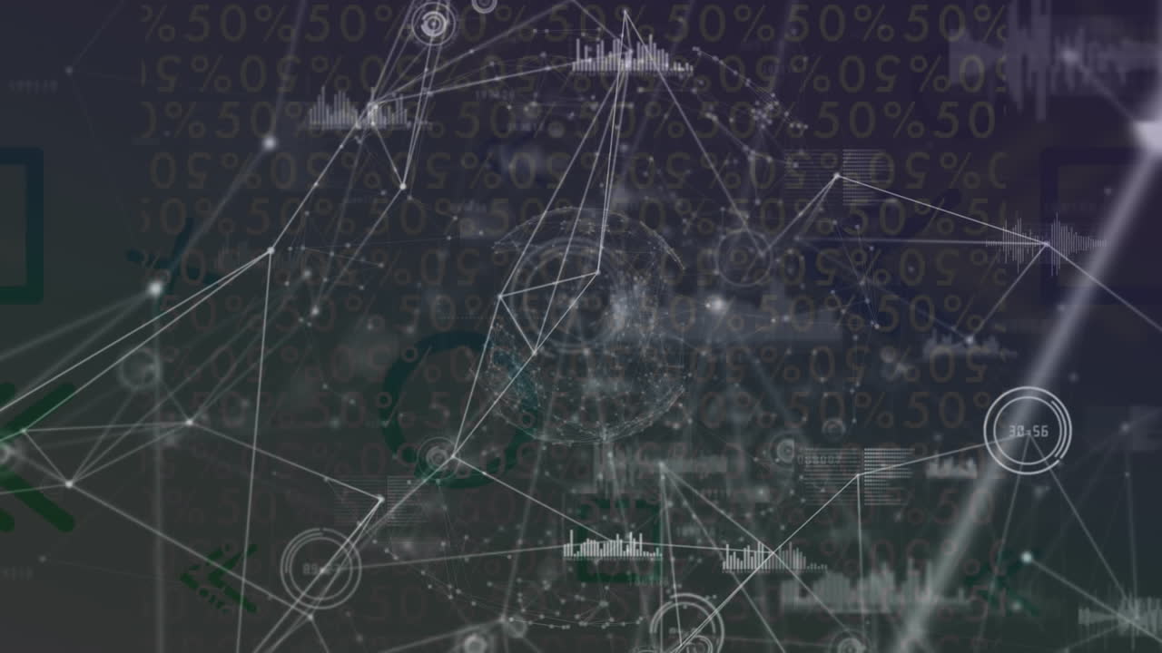 데이터 처리 및 연결 네트워크의 애니메이션