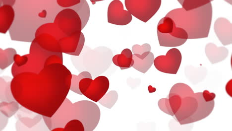 día de san valentín fondo brillante animación corazón romántico 33