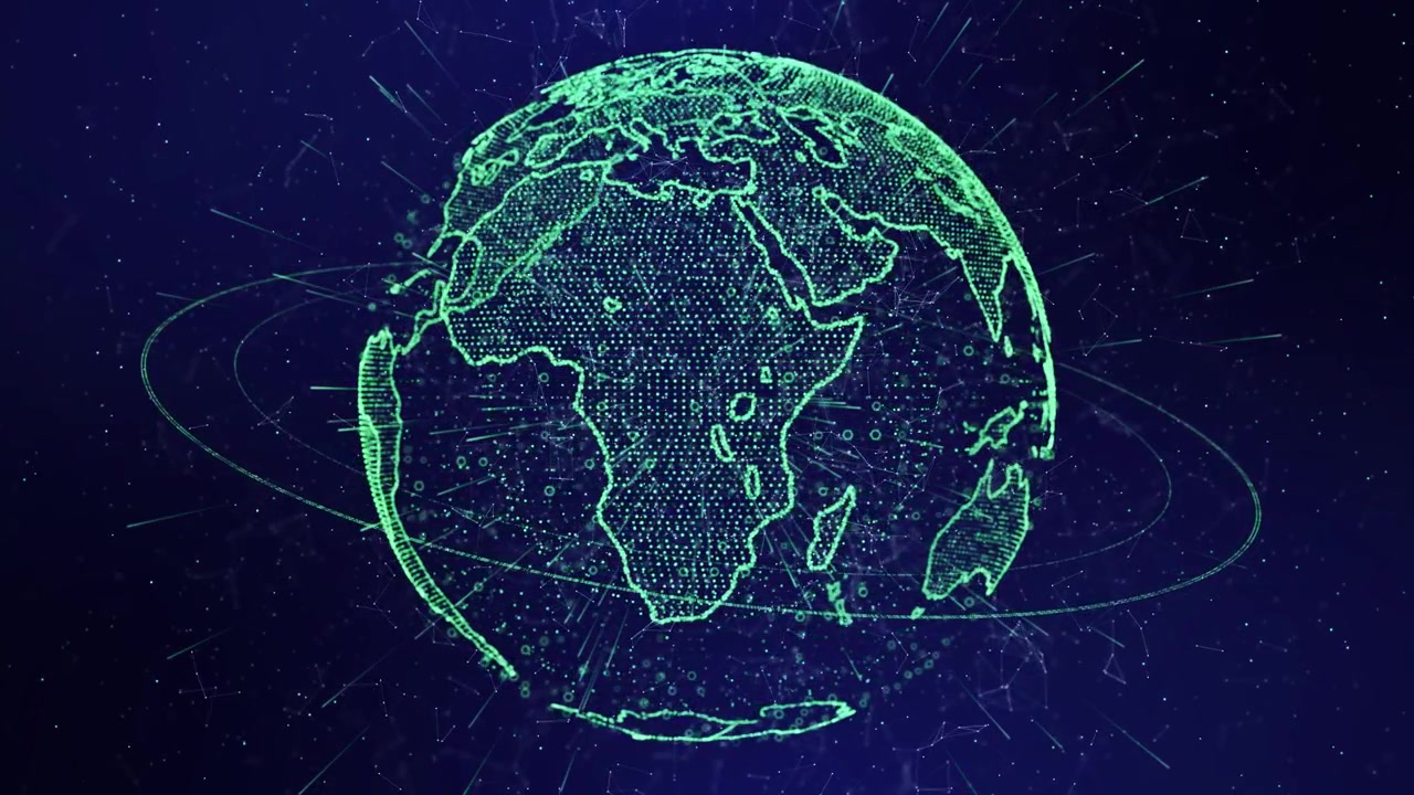 Global network connection and data connections concept worldwide big data cloud world connections