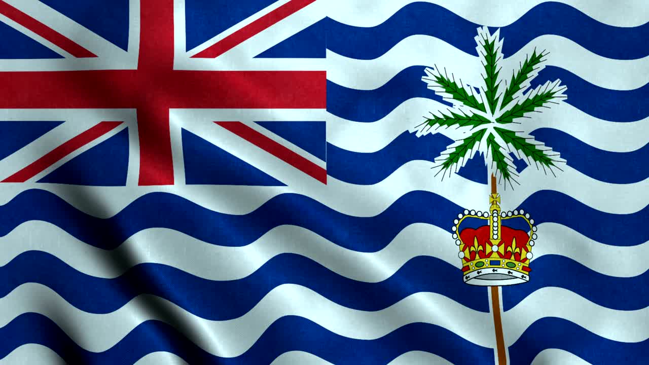 영국 인도양 영토의 4k 무결 루프 발