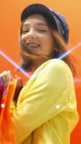 young woman shopping