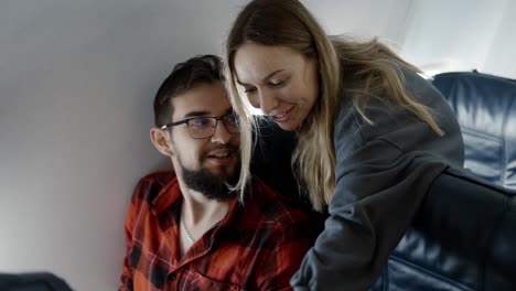 friends travelling together by plane after pandemic time