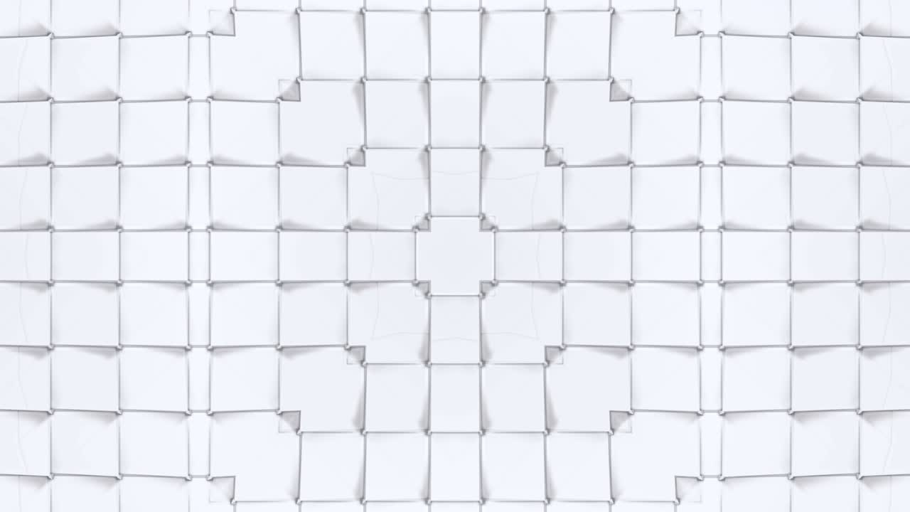 색 로우 폴리 기하학적 추상적인 배경은 움직이는 스테인드 글래스 또는 4k의 칼레도스코프 효과로, 루프 3d 애니메이션, 인기 있는 로우폴리 스타일의 원활한 영상.