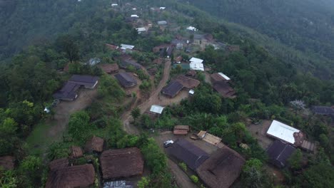 Drohnenvideoaufnahme-Der-Hügellandschaft-Von-Nagaland