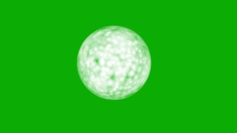 magic sphere motion graphics with green screen background