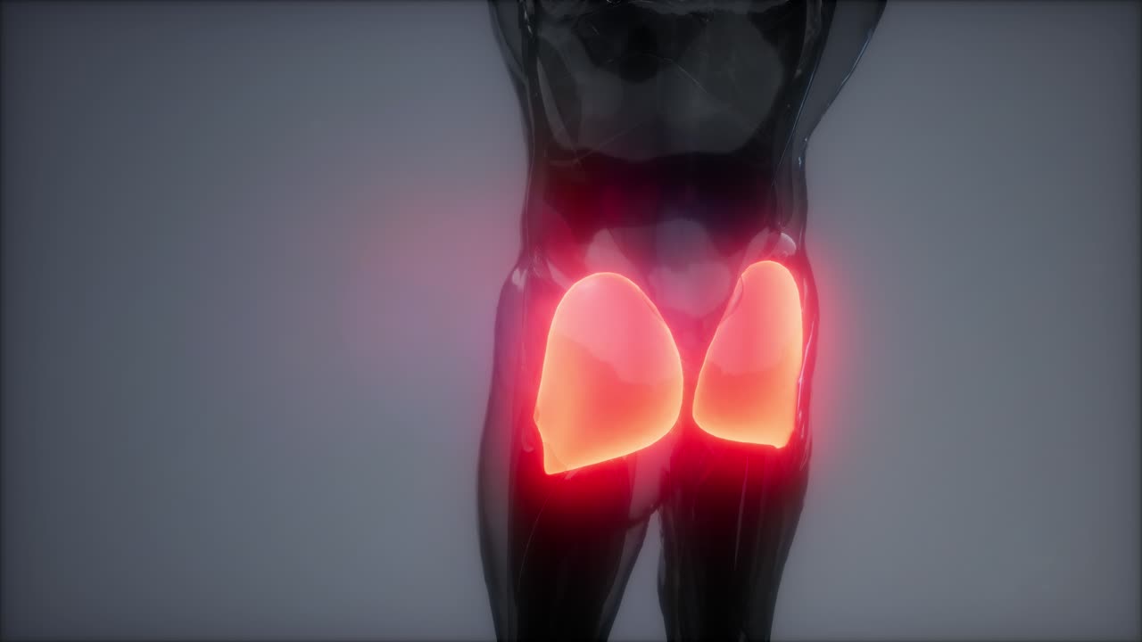 mapa de la anatomía muscular seleccionado