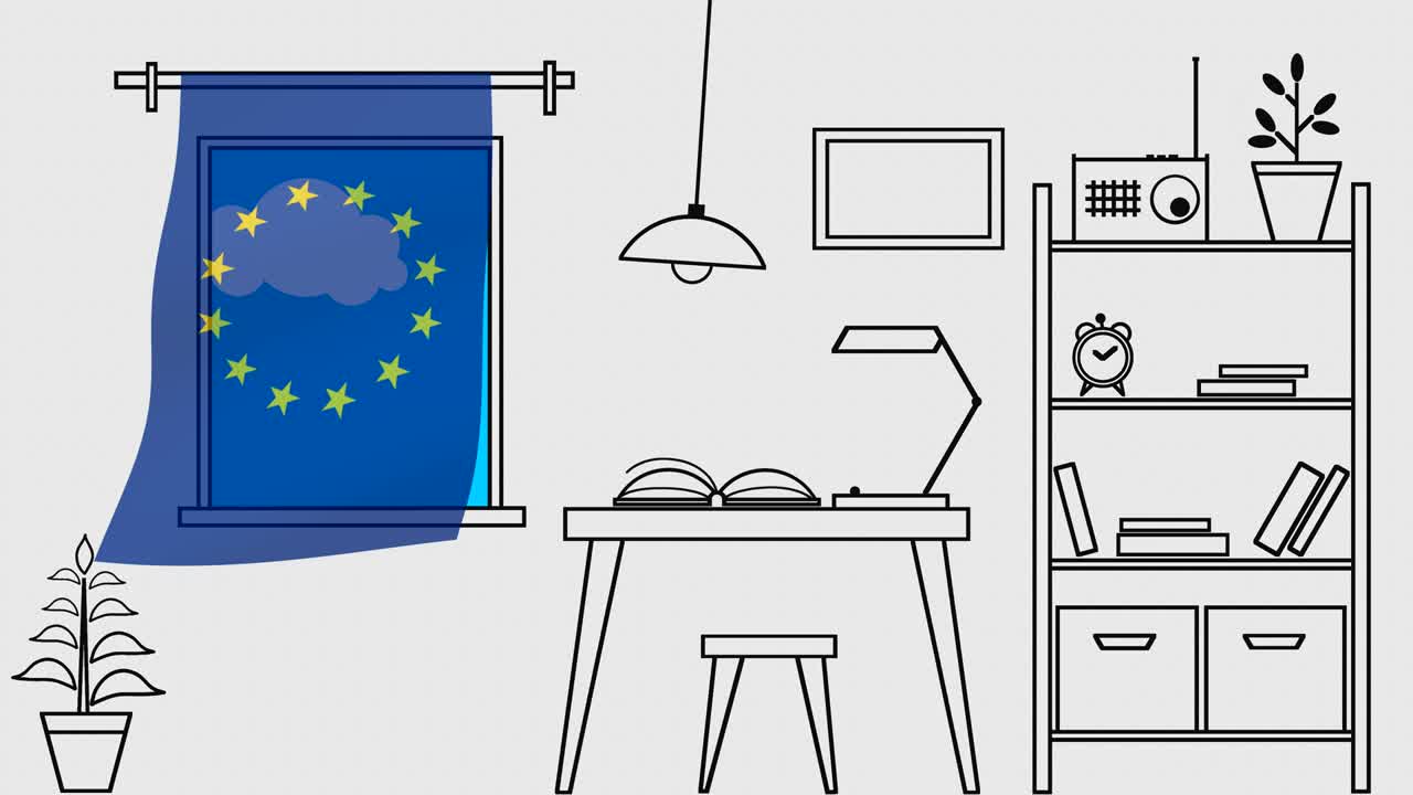 가구가 있는 방, 열린 창문