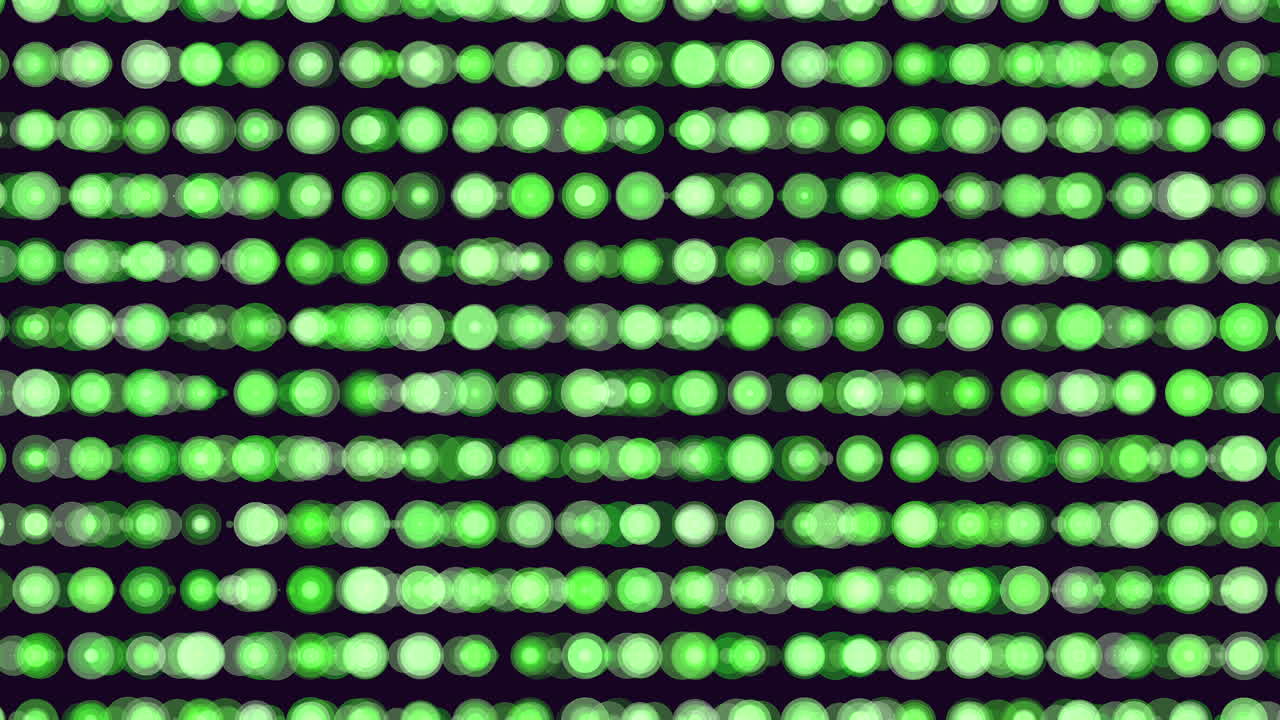 arco iris círculos de neón abstractos en filas