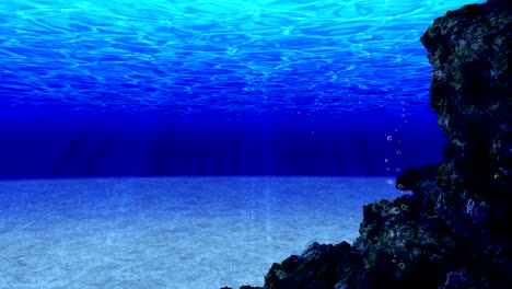 buceo en el océano, buceo submarino, animación en bucle,