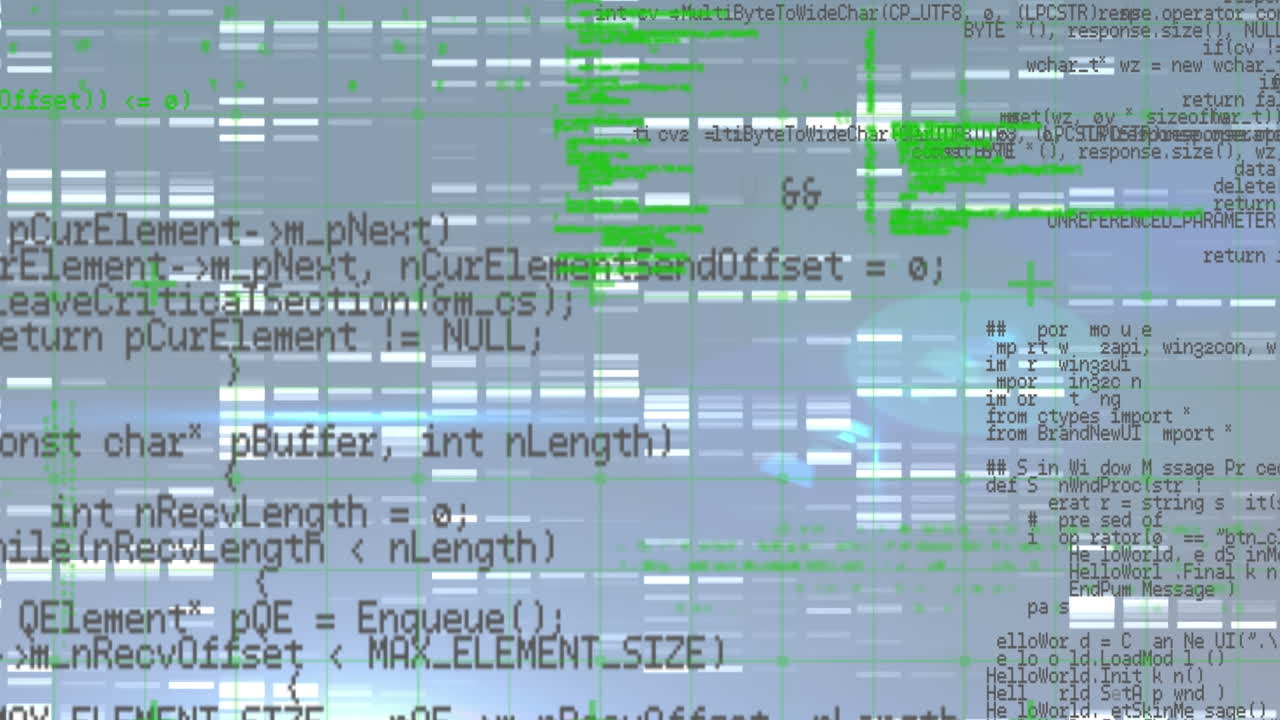 Animation of data processing over start with businessmen and white background