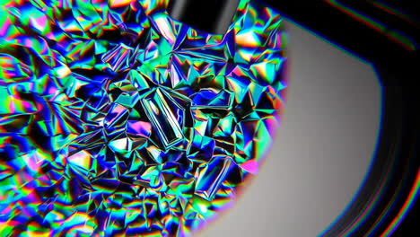 vibrant abstract iridescent geometric surface