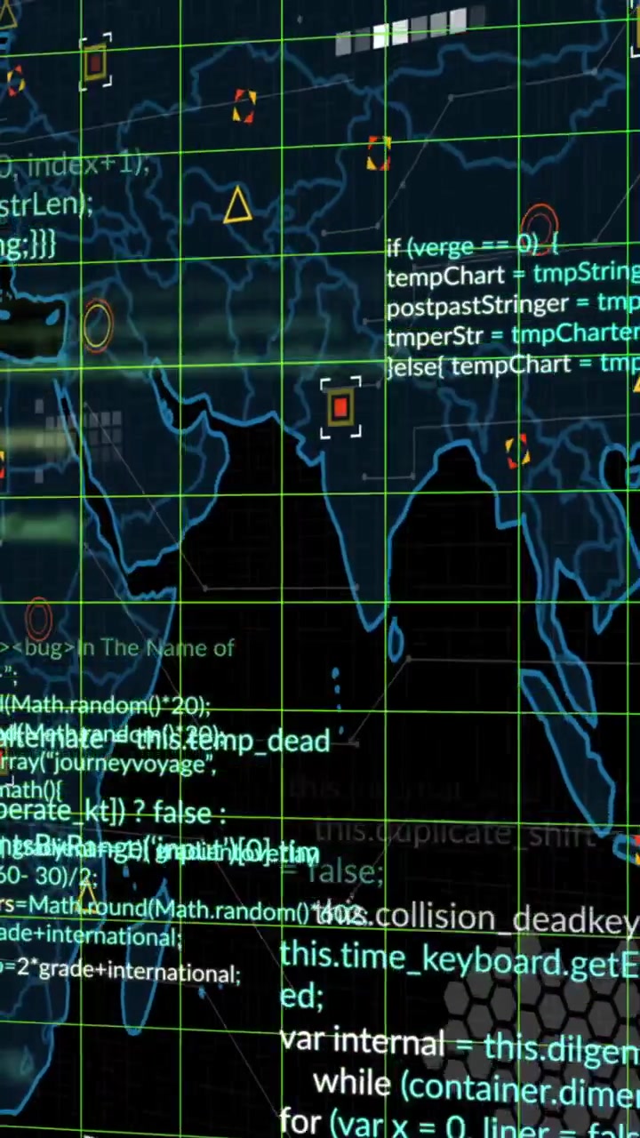 Animation of markers and data processing over world map