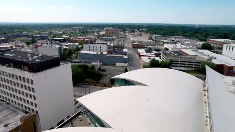 high-point-nc,-north-carolina-aerial-push-in