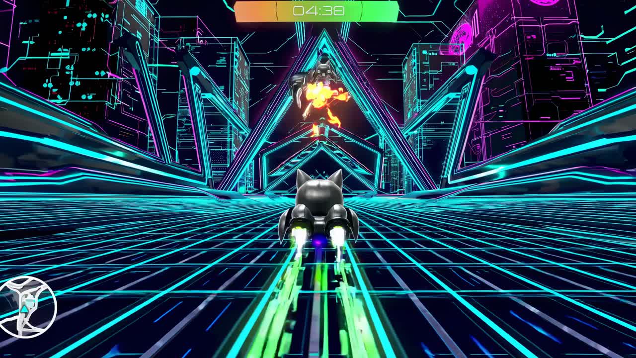 Futuristic Racing Game Cat Gameplay