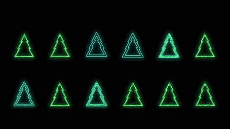 Neon-Christmas-trees-pattern